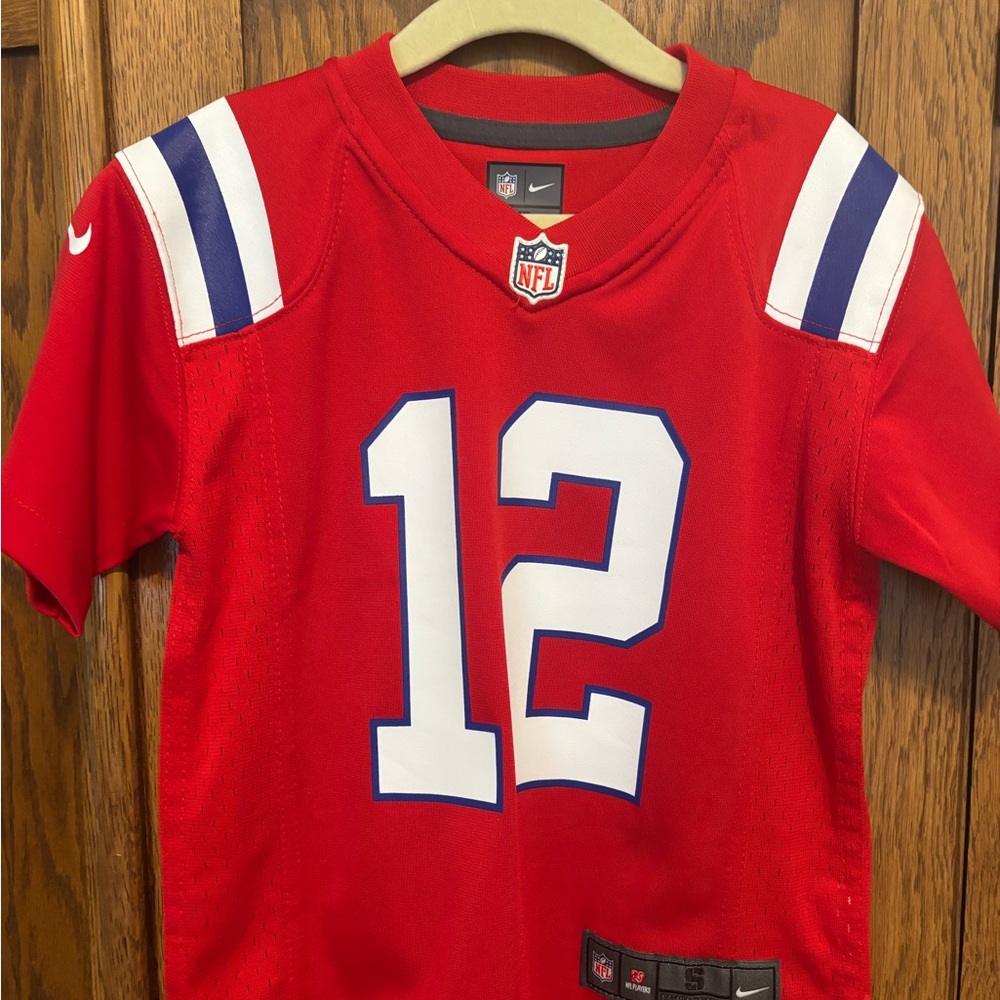 Nike Patriots Tom Brady Kids Red NFL Jersey